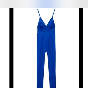 Zara Royal Blue Strappy Jumpsuit